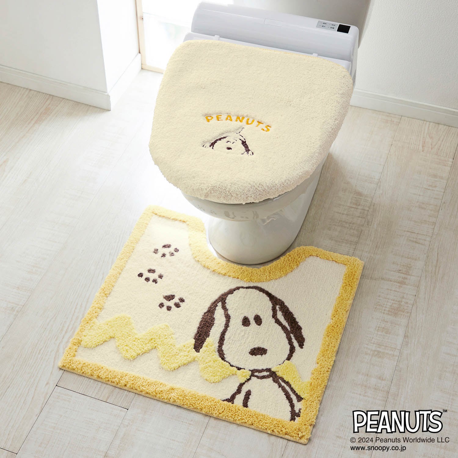 トイレマット・フタカバー「スヌーピー」(ピーナッツ/PEANUTS)｜通販の