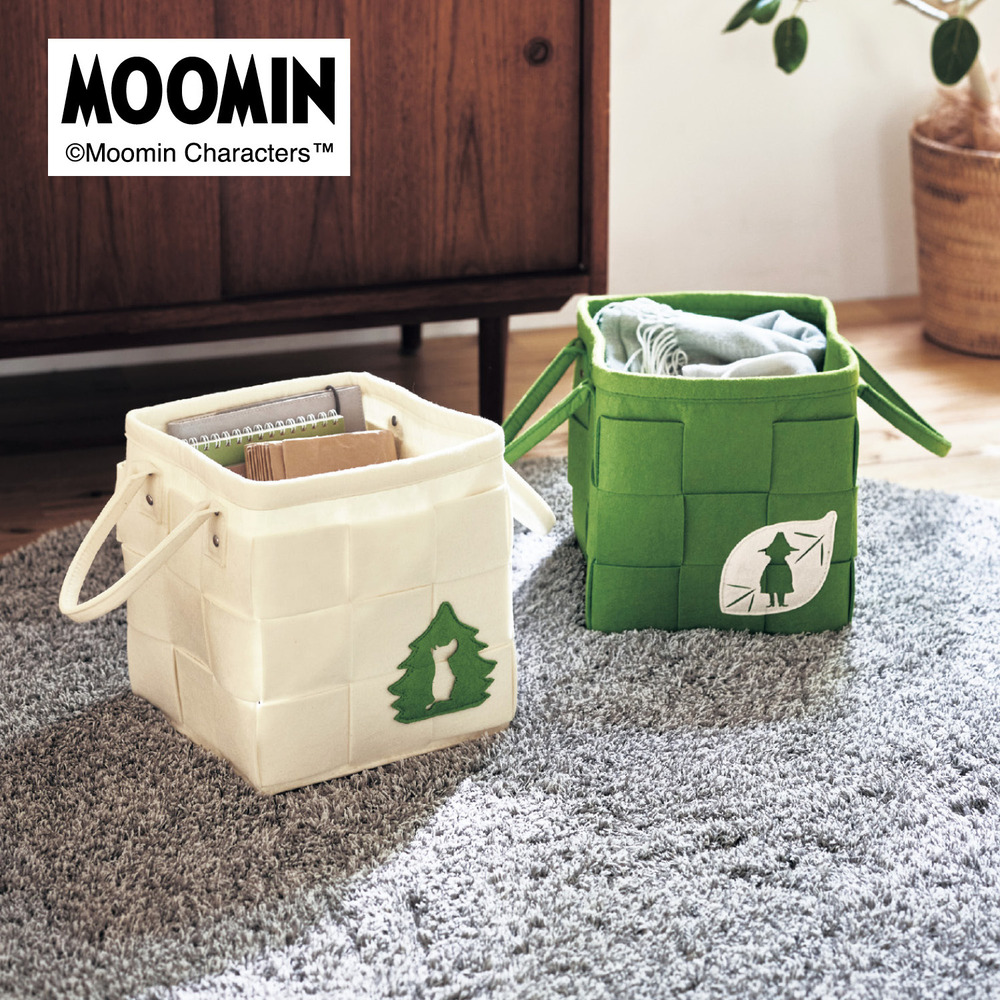 【ムーミン/MOOMIN】フェルトのファブリックボックス 「ムーミン」 【ムーミン/MOOMIN】フェルトのファブリックボックス 「ムーミン」
