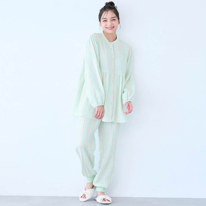 ライトグリーンストライプ