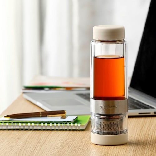 お好みの濃さでお茶を楽しむタンブラー「ツイスティープラス」 ＜４００ｍｌ＞