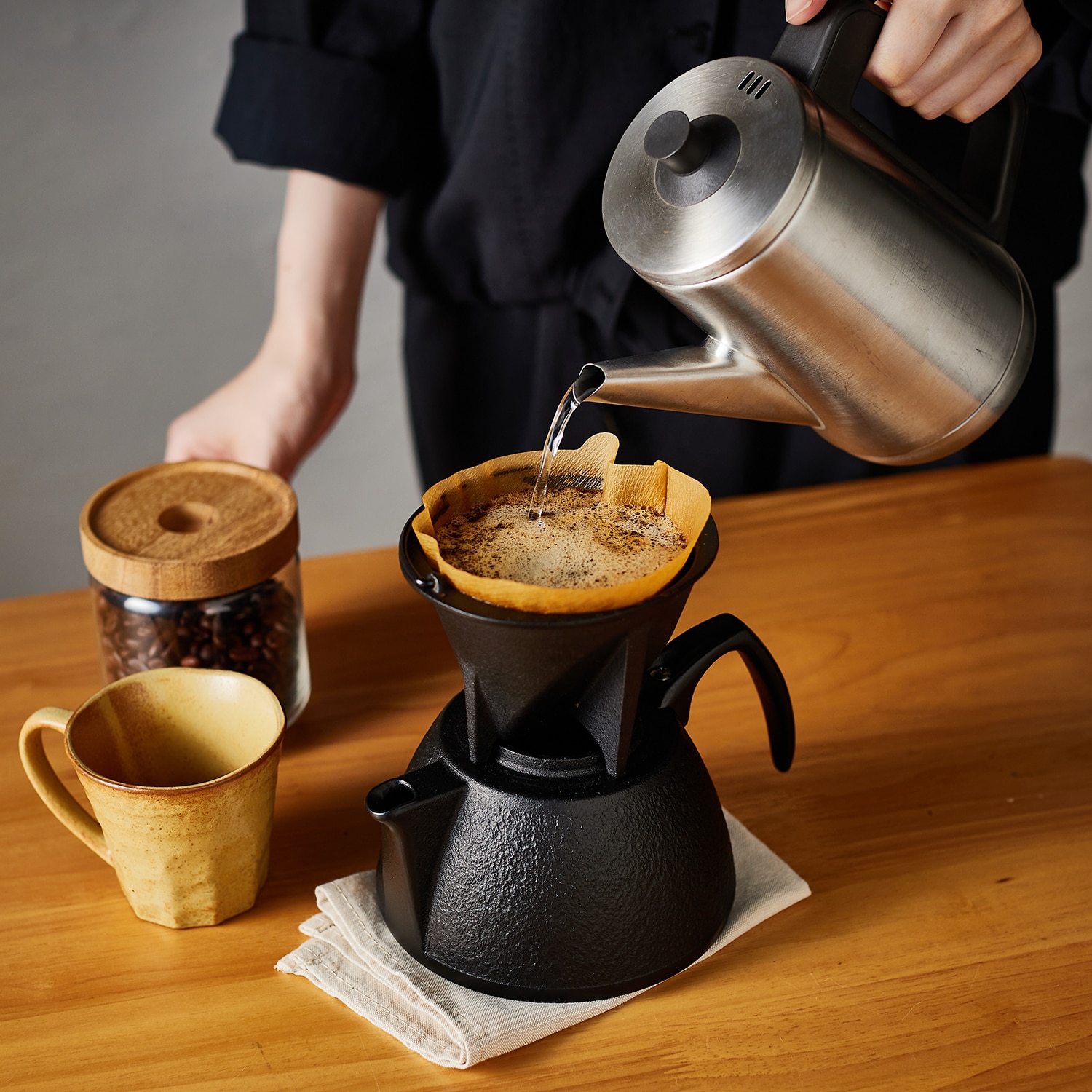 岩鋳 南部鉄器のコーヒーポットセット 1個 - コーヒー・お茶用品