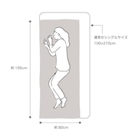 敷布団は収納性を高めるため一般的なセミシングルサイズにしています