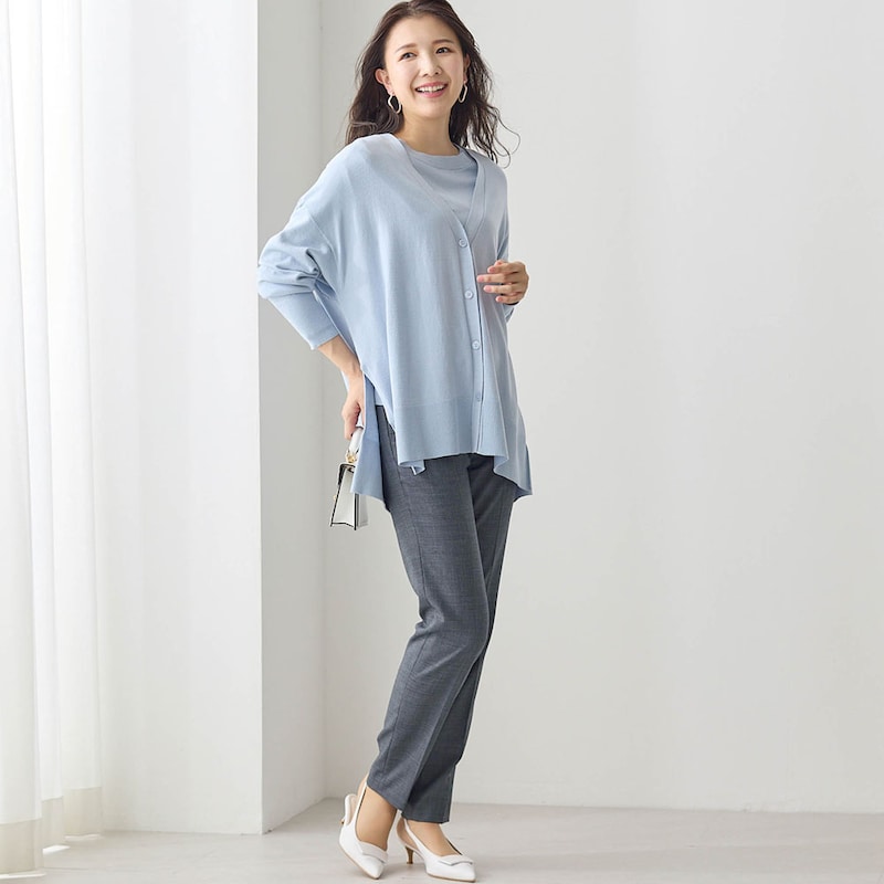 モデル身長170cm／61-89 ※写真は撮影用のため股下+8cmになります。