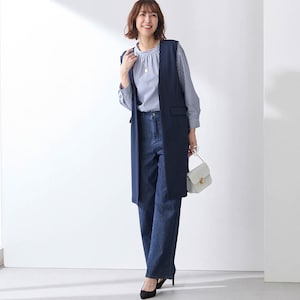モデル身長169cm／M・身丈90cm　※写真は撮影用のため身丈+6cmになります。