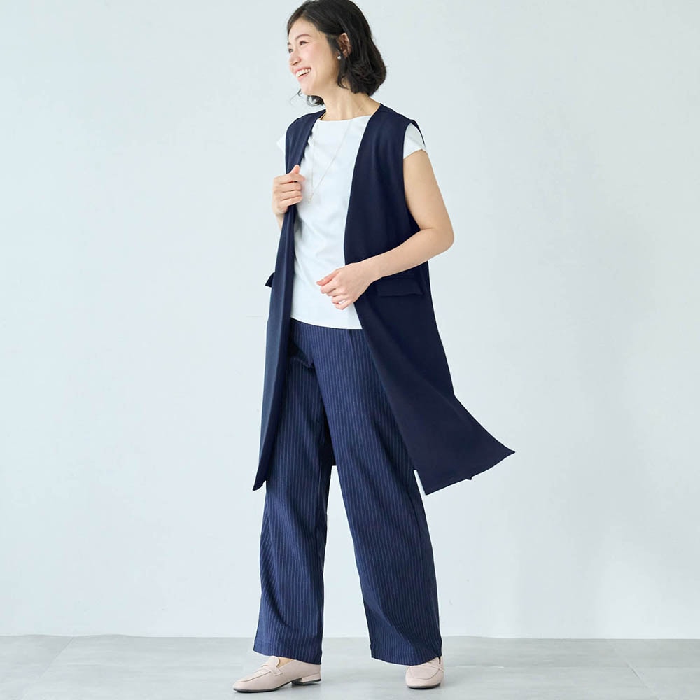モデル身長168cm／M・身丈90cm　※写真は撮影用のため身丈+6cmになります。