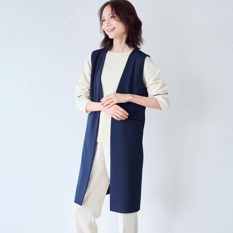 モデル身長170cm／M・身丈90cm　※写真は撮影用のため身丈+6cmになります。
