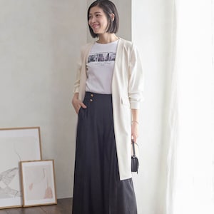 モデル身長168cm／M・身丈90cm ※写真は撮影用のため身丈+6cmになります。