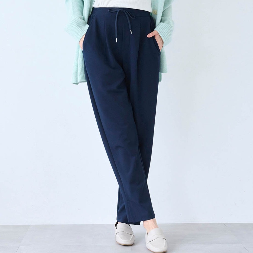 【スタイルノート/StyleNote】ストレッチジョーゼットテーパードパンツ(丈が選べる)