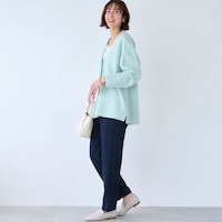 モデル身長169cm／M・股下65cm　※写真は撮影用のため股下+6cmになります。