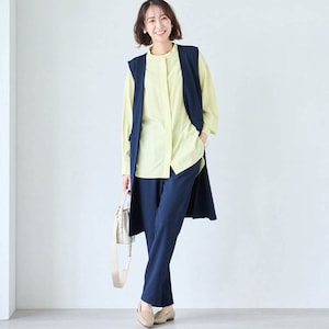 モデル身長169cm／M・股下65cm　※写真は撮影用のため股下+6cmになります。