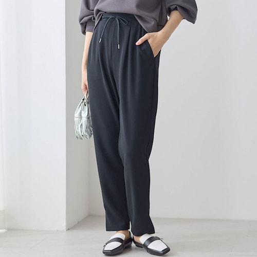 ストレッチジョーゼットテーパードパンツ(丈が選べる)