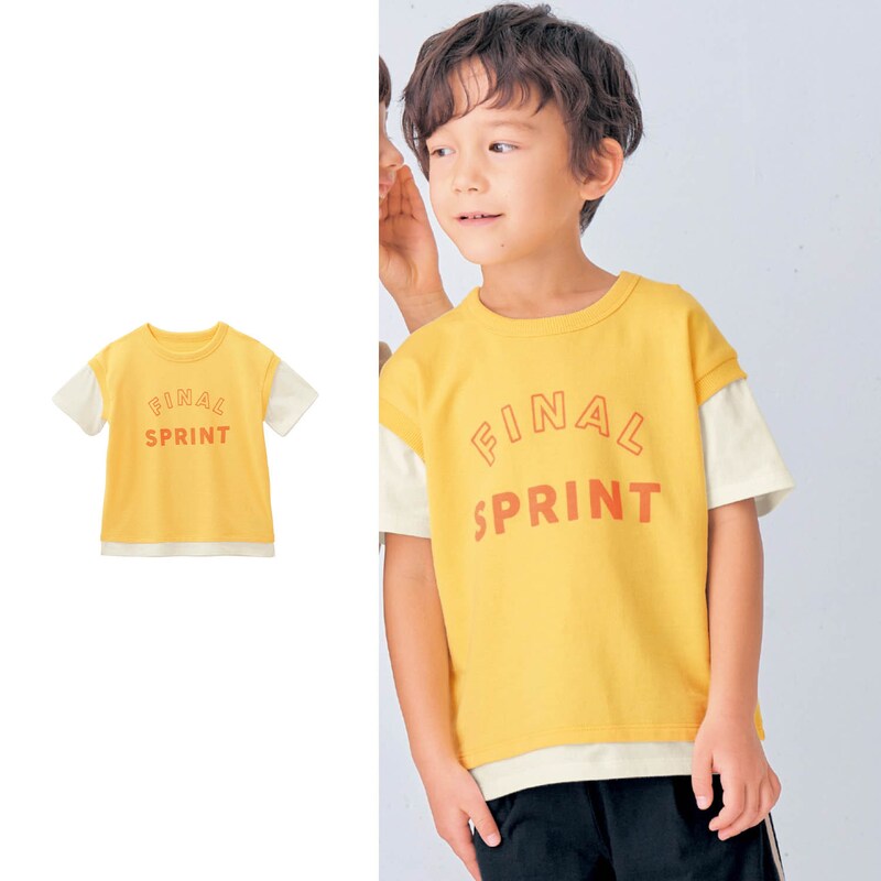 ベストレイヤード風半袖Tシャツ 【子供服】(ジータ/GITA)｜通販の  
