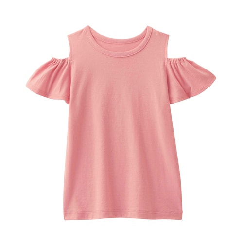 薄くて涼しい肩見せＴシャツ 【子供服 半袖】