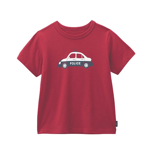 薄くて涼しいのりものプリント半袖Ｔシャツ 【子供服】