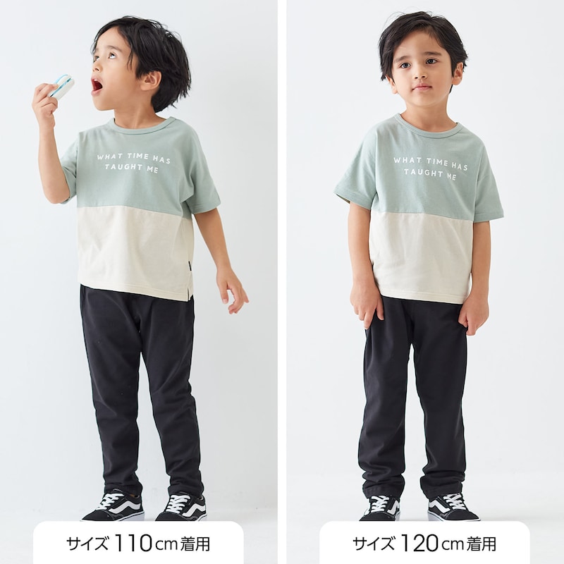 サイズ別着用比較／モデル身長108cm