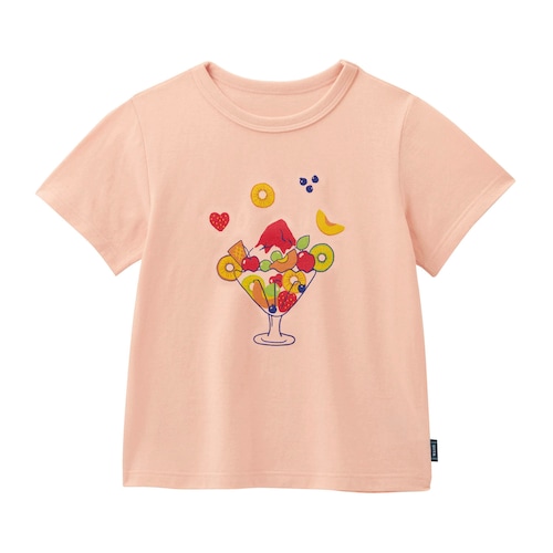 薄くて涼しいカラフルプリント半袖Ｔシャツ 【子供服】