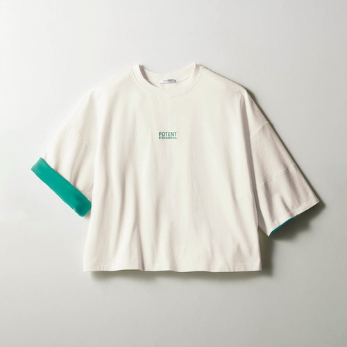 袖裏配色２ＷＡＹ綿素材ハーフスリーブＴシャツ 【子供服 半袖】