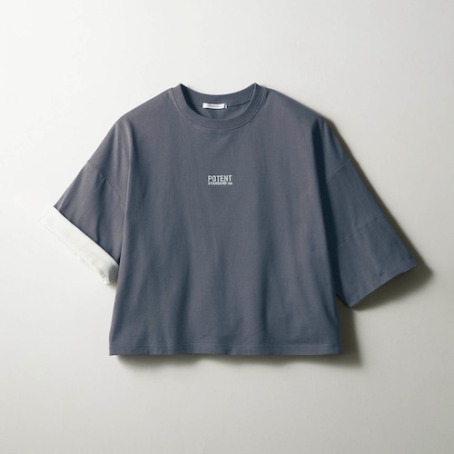 袖裏配色２ＷＡＹ綿素材ハーフスリーブＴシャツ 【子供服 半袖】