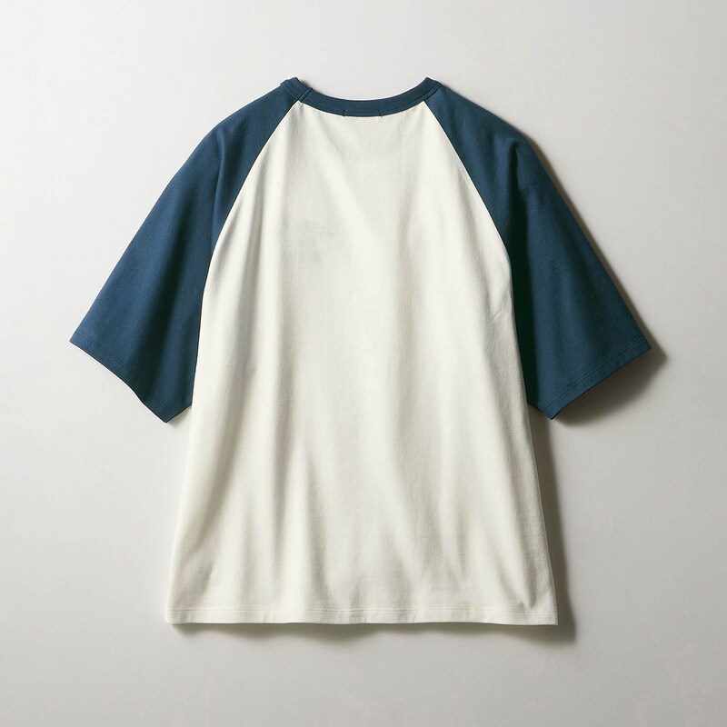 ラグラン切替えオーバーサイズ綿素材ハーフスリーブTシャツ 【子供服  