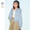 綿素材のUVカット&接触冷感指穴付きなめらかタッチボリュームパーカ 【子供服】