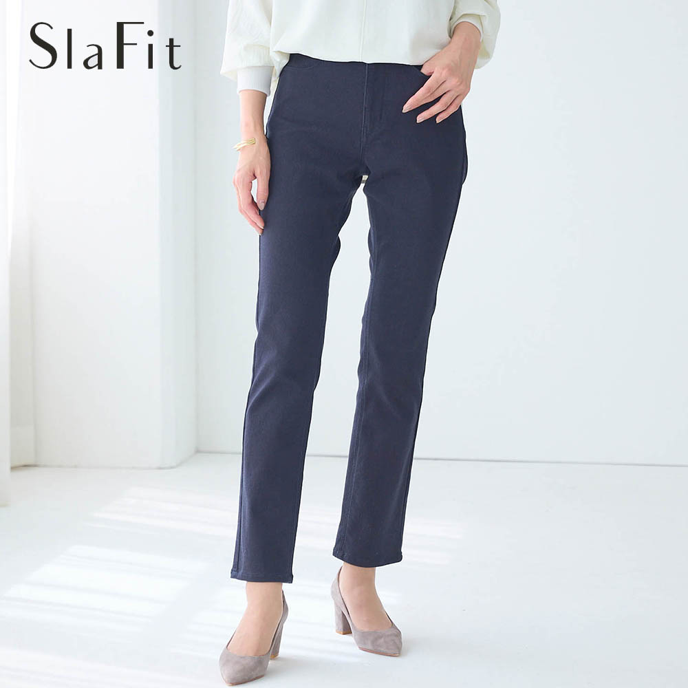 【スラフィット/SlaFit】スラフィットカラーパンツ【大人の体型変化に特化】