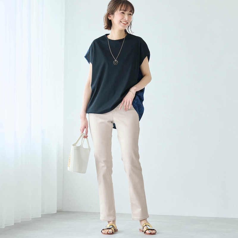 モデル身長170cm／64-91・股下70cm着用 ※写真は撮影用のため股下+6cmになります。
