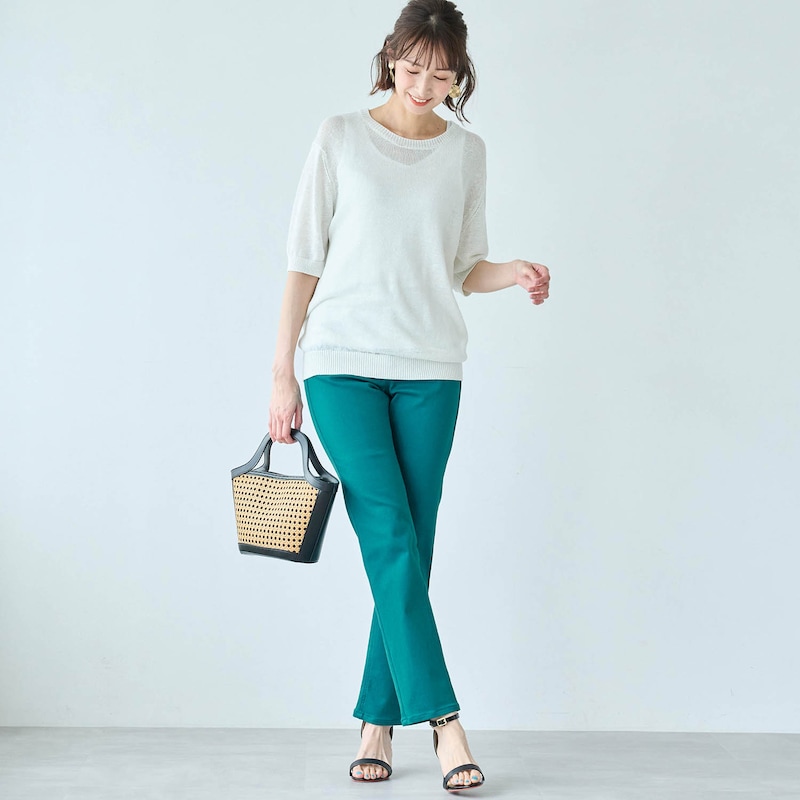 モデル身長170cm／64-91・股下70cm着用 ※写真は撮影用のため股下+6cmになります。