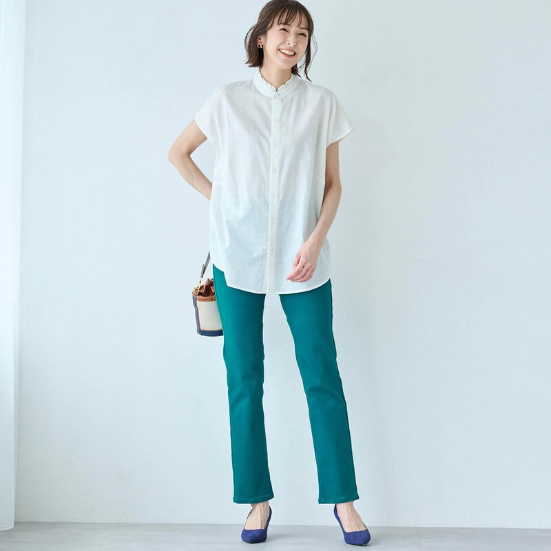 モデル身長170cm／64-91・股下70cm着用 ※写真は撮影用のため股下+6cmになります。