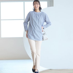 モデル身長169cm／64-91・股下70cm ※写真は撮影用のため股下+6cmになります。