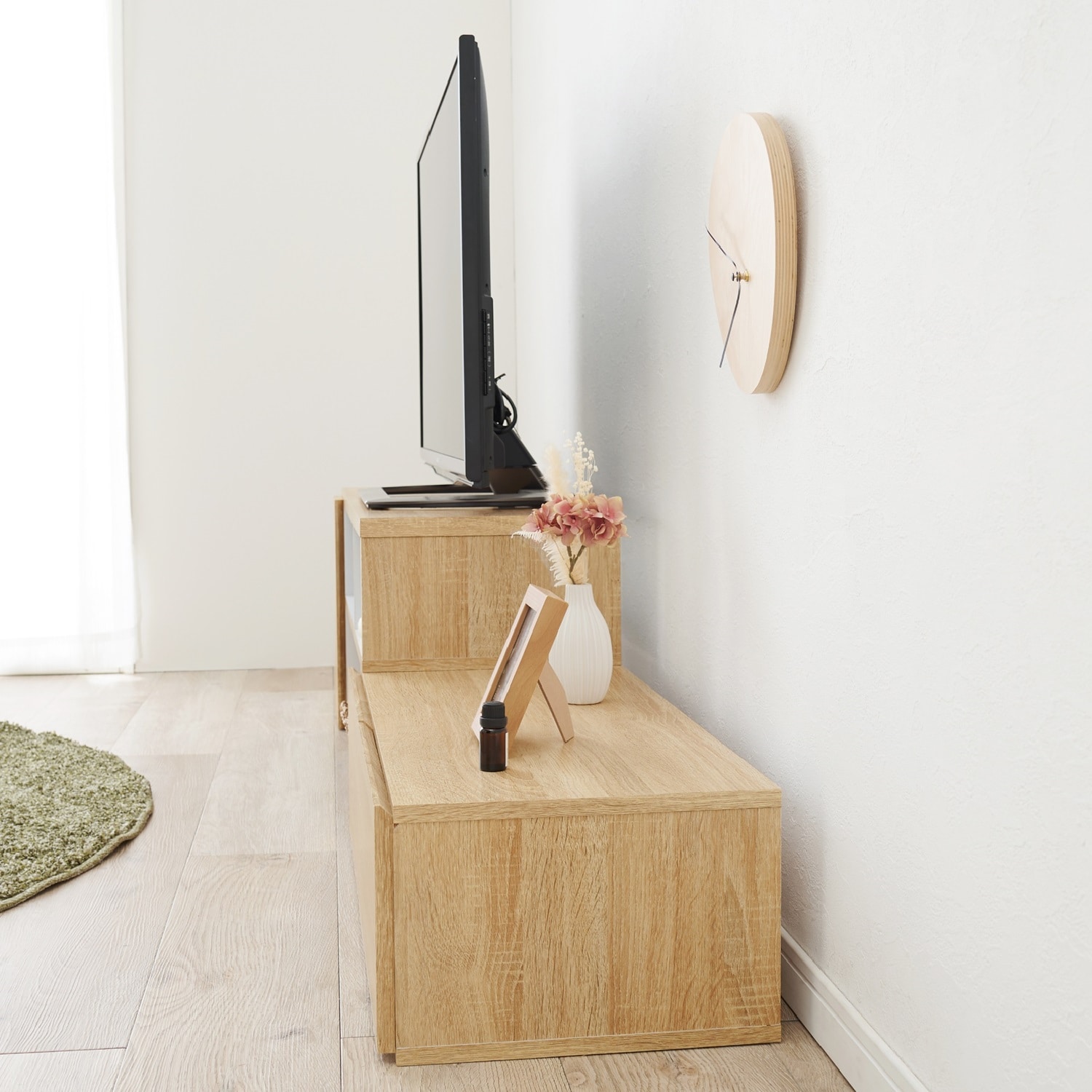 幅が伸縮できるスライドテレビ台 ＜幅95～169cm＞｜通販のベルメゾンネット