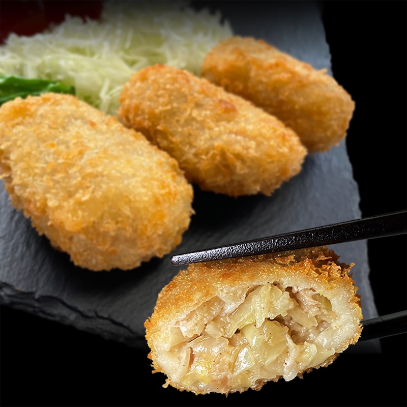 餃子カツ調理例