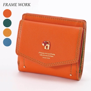 【フレームワーク/FRAME WORK】ブローチ付き二つ折り財布