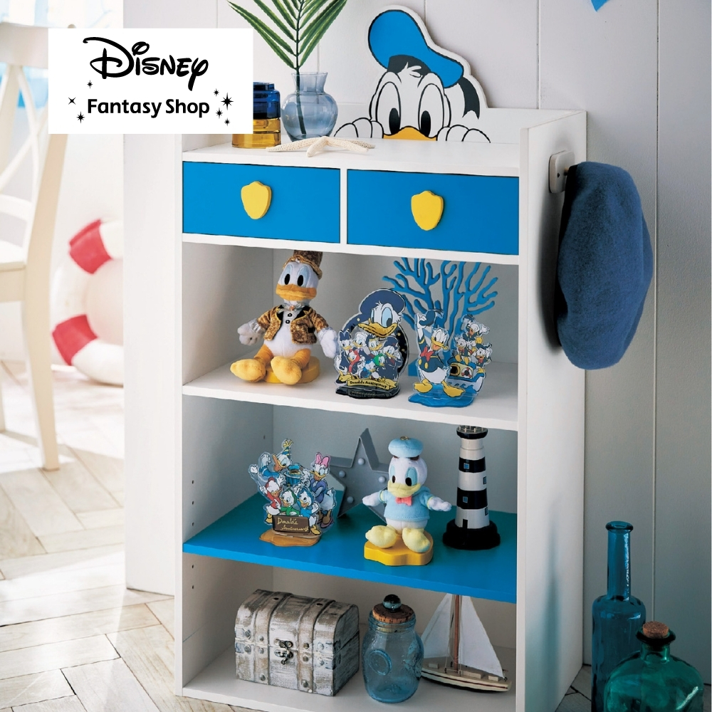 【ディズニー/Disney】引出し付きコレクションラック「ドナルドダック」