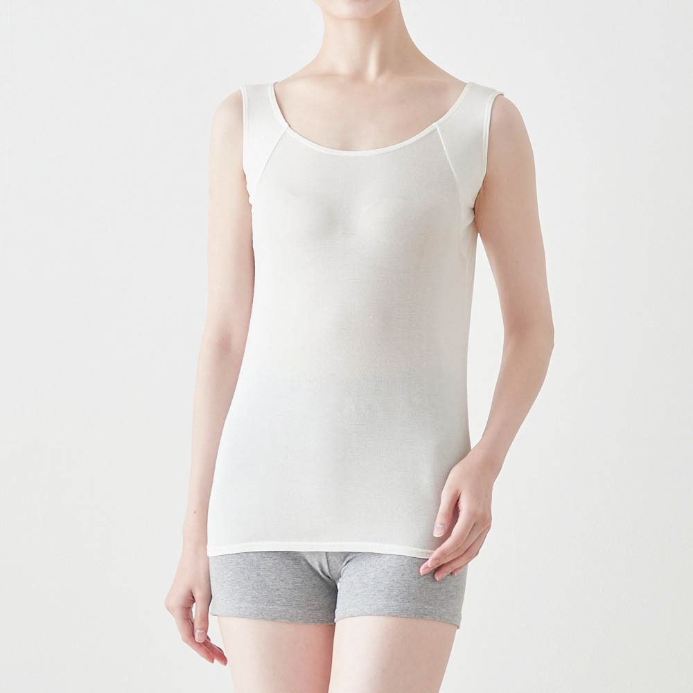 汗取りインナー・極薄ひんやり綿混タンクトップ 汗取りインナー・極薄ひんやり綿混タンクトップ