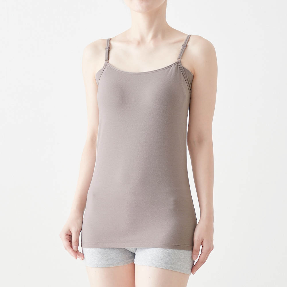 汗取りインナー・アンダー快適フィットの綿混ブラキャミソール 汗取りインナー・アンダー快適フィットの綿混ブラキャミソール