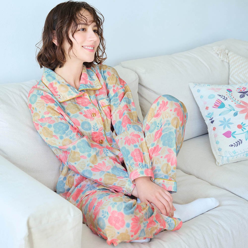 新柄登場】 ダブルガーゼパジャマ 「ミニラボ」(ミニラボ/mini