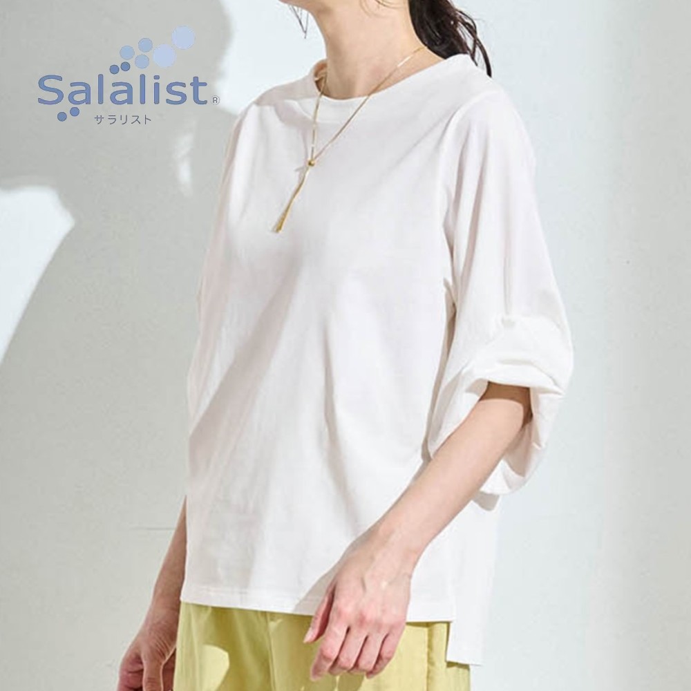 【サラリスト/Salalist】サラッと快適・バルーンスリーブTシャツ【抗菌防臭】