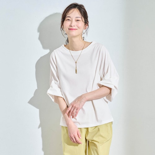 サラッと快適・バルーンスリーブTシャツ【抗菌防臭】