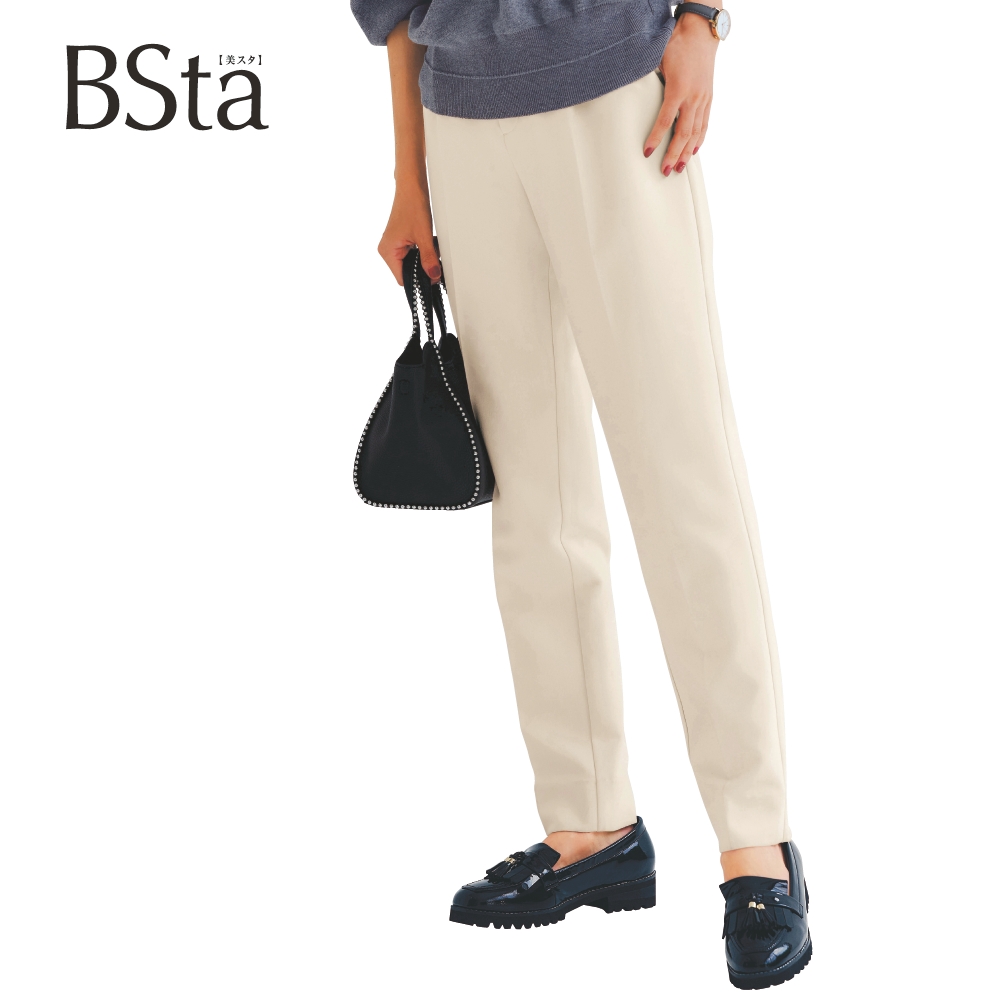 【スタイルノート/StyleNote】【BSta】タックテーパードパンツ【ももはり】(丈が選べる)