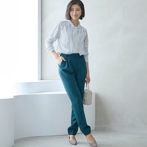 モデル身長168cm／M・股下64cm ※写真は撮影用のため股下+6cmになります。