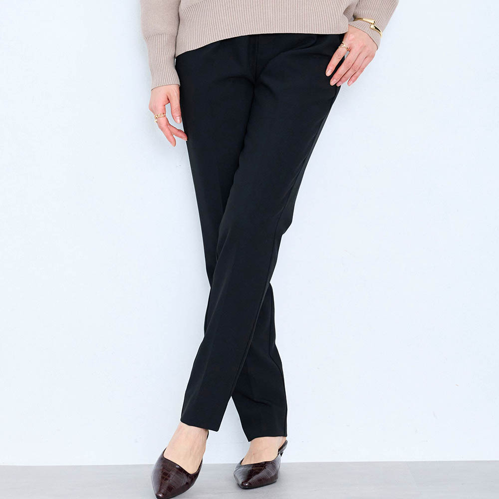 【BSta】タックテーパードパンツ(レギュラー)(丈が選べる) 【TV newsおかえり で着用されました】 【BSta】タックテーパードパンツ(レギュラー)(丈が選べる) 【TV newsおかえり で着用されました】