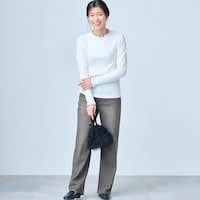 モデル身長168cm／64-91・股下68cm ※写真は撮影用のため股下+6cmになります。