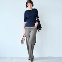 モデル身長169cm／64-91・股下68cm　※写真は撮影用のため股下+6cmになります。
