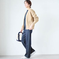 モデル身長169cm／64-91・股下68cm　※写真は撮影用のため股下+6cmになります。