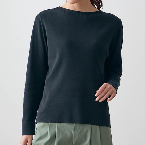 アセテート混Tシャツ感覚ニット【毛玉になりにくい】