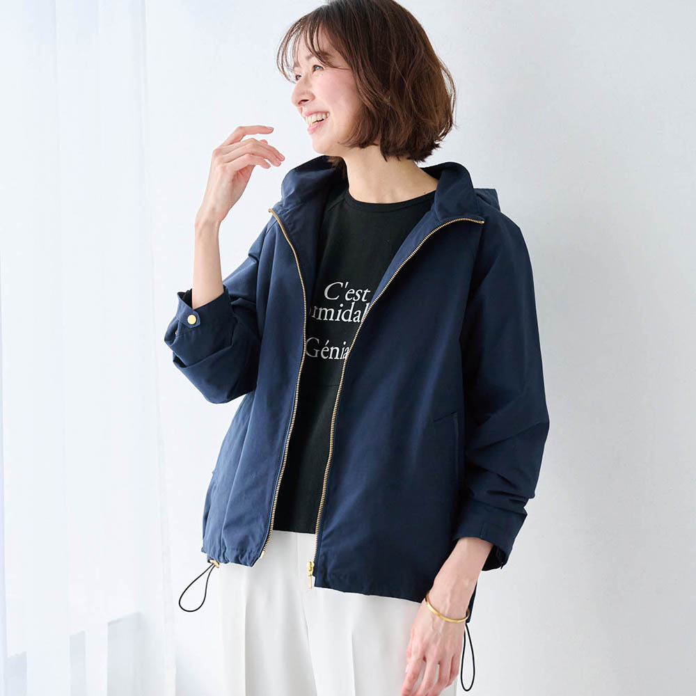 【スタイルノート/StyleNote】中わたライナー付きブルゾンコート【撥水加工】