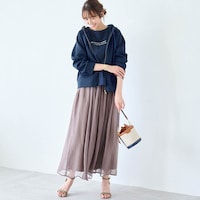 モデル身長169cm／M　ネイビー着用