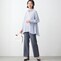 モデル身長168cm／M・股下70cm ※写真は撮影用のため股下+6cmになります。