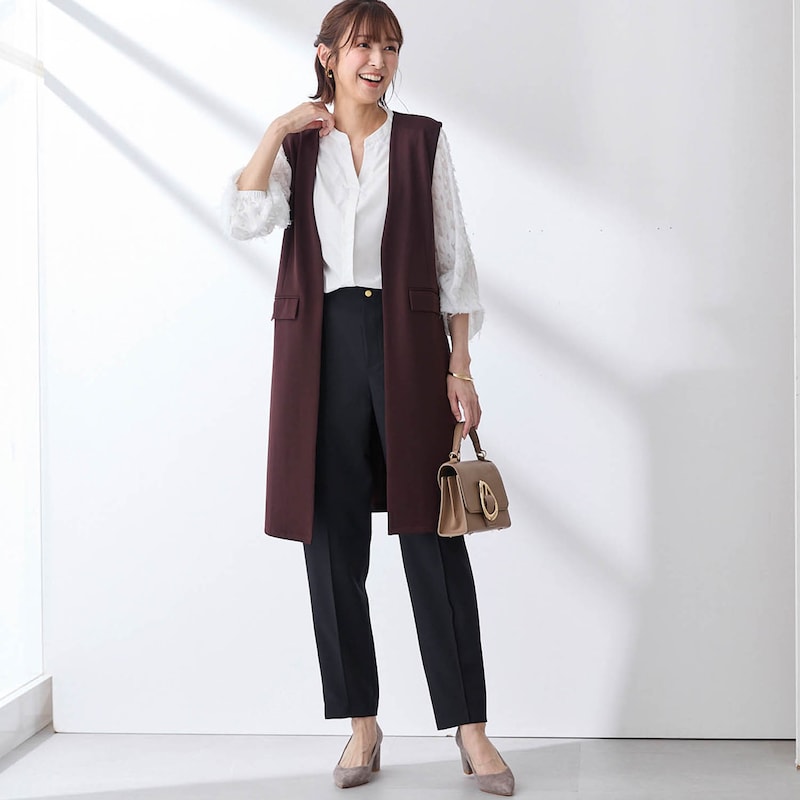 モデル身長169cm／M・股下66cm　※写真は撮影用のため股下+6cmになります。