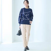 モデル身長173cm／M・股下66cm※写真は撮影用のため股下+6cmになります。